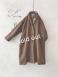 【30%OFF】SO／ちび衿テーラードコート・ガンクラブチェック