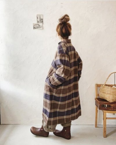 画像13: SO／ちび衿テーラードコート・ガンクラブチェック