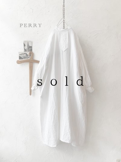 画像1: PERRY/ tie A line op・white