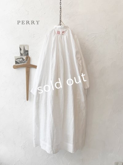 画像2: PERRY/ Lace coller button op ・white