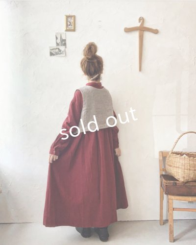 画像12: MARCHE' DE SOEUR/シェットランドウールへリンボーン ちびベスト・チャコール