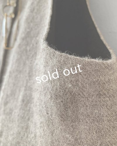 画像8: MARCHE' DE SOEUR/シェットランドウールへリンボーン ちびベスト・モカベージュ