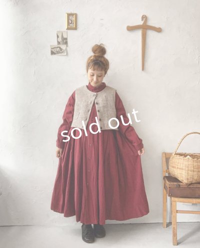 画像10: MARCHE' DE SOEUR/シェットランドウールへリンボーン ちびベスト・チャコール