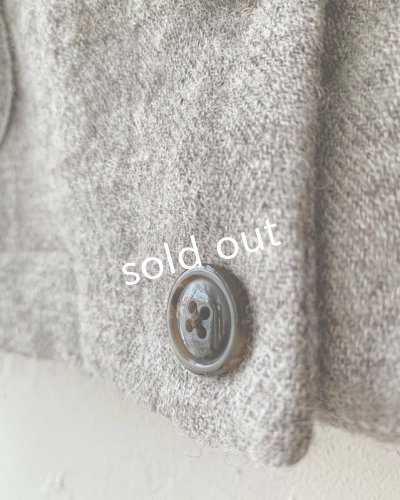 画像5: MARCHE' DE SOEUR/シェットランドウールへリンボーン ちびベスト・モカベージュ