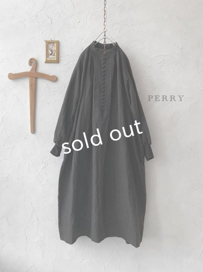 画像1: PERRY/ Walnut button op・black