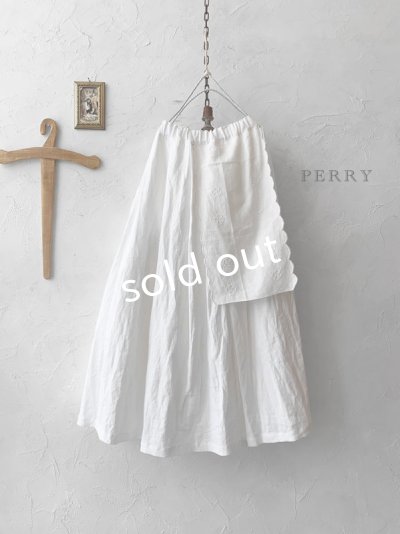 画像1: PERRY/ Vintage trimtablier sk・white