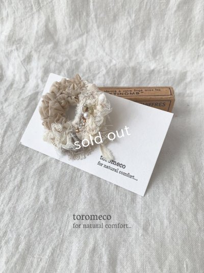 画像2: toromeco／アンティークビーズのsew brooch