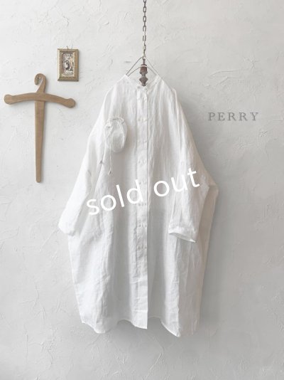 画像1: PERRY/ Pactch pk shirt op・white