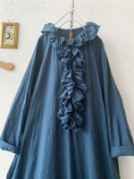 画像2: MARCHE' DE SOEUR／フローフリルワンピース・ブルー (2)