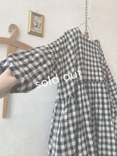 画像7: MARCHE' DE SOEUR／ギャザーワンピース・ギンガムチェック