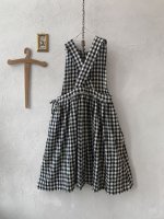 画像6: MARCHE' DE SOEUR／バッククロスワンピース・ギンガムチェック (6)