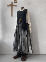 画像8: MARCHE' DE SOEUR／バッククロスワンピース・ギンガムチェック (8)