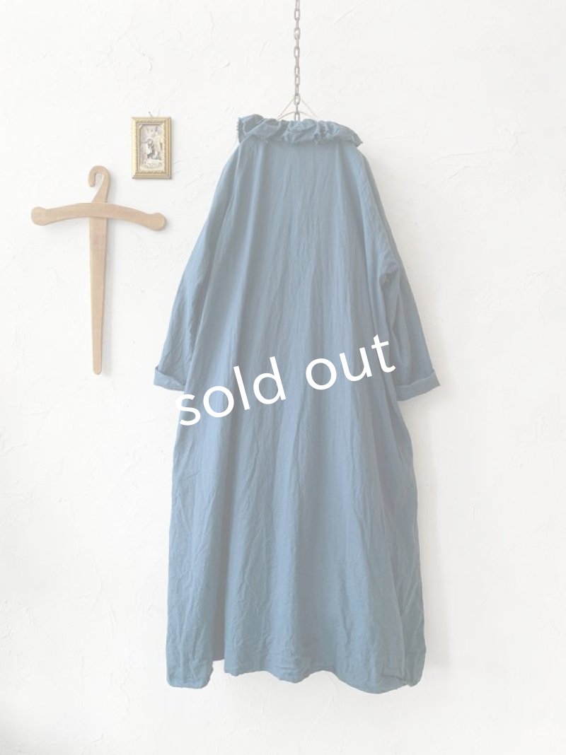 画像9: MARCHE' DE SOEUR／フローフリルワンピース・ブルー (9)
