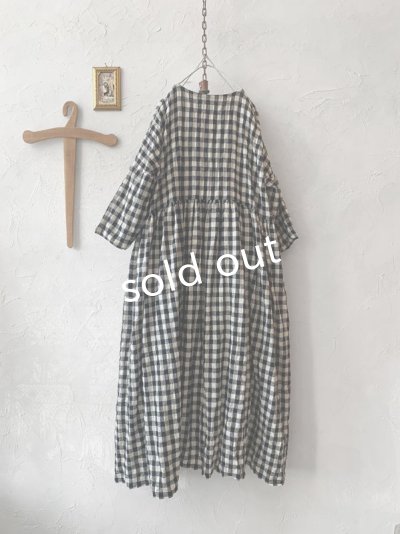 画像9: MARCHE' DE SOEUR／ギャザーワンピース・ギンガムチェック