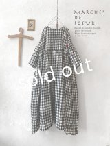 MARCHE' DE SOEUR／ギャザーワンピース・ギンガムチェック