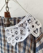 画像5: MARCHE' DE SOEUR／フレンチワンピース・ブルーチェック (5)
