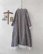 画像9: MARCHE' DE SOEUR／フレンチワンピース・ブルーチェック (9)