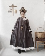 画像12: MARCHE' DE SOEUR／フレンチワンピース・ブルーチェック (12)