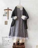 画像11: MARCHE' DE SOEUR／フレンチワンピース・ブルーチェック (11)