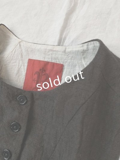 画像10: Reliure／ボタンベスト・チャコール
