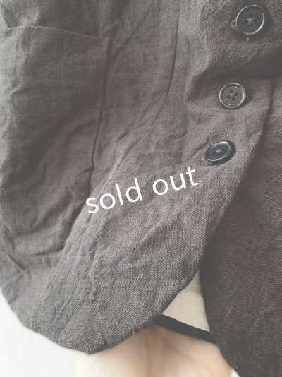 画像8: Reliure／ボタンベスト・チャコール