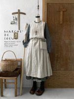 画像1: MARCHE' DE SOEUR／タブリエワンピース・クラッシュリネン (1)