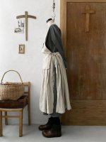 画像6: MARCHE' DE SOEUR／タブリエワンピース・クラッシュリネン (6)