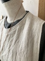 画像3: MARCHE' DE SOEUR／タブリエワンピース・クラッシュリネン (3)