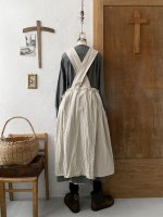 画像8: MARCHE' DE SOEUR／タブリエワンピース・クラッシュリネン (8)