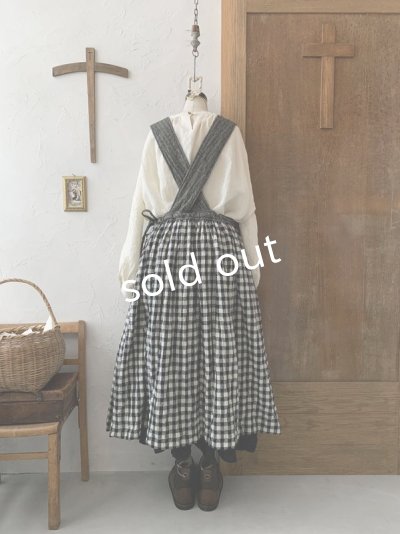 画像6: MARCHE' DE SOEUR/バッククロスワンピース・へリンボン×ギンガム