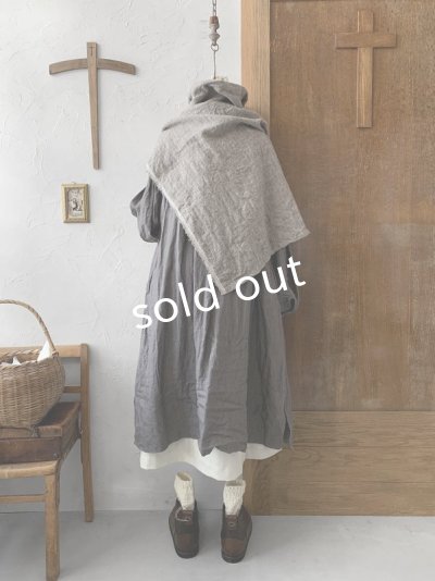 画像8: MARCHE' DE SOEUR/シェットランドウールへリンボーンポンチョ・モカベージュ