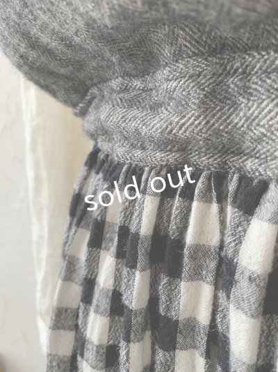 画像3: MARCHE' DE SOEUR/バッククロスワンピース・へリンボン×ギンガム