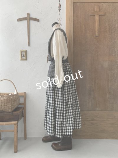 画像4: MARCHE' DE SOEUR/バッククロスワンピース・へリンボン×ギンガム