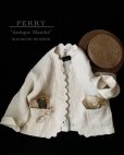 画像1: PERRY/jacquard scallop jacket・white (1)