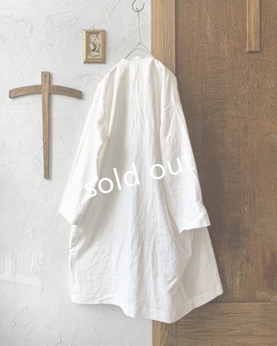 画像3: PERRY/Linen scallop coat・white