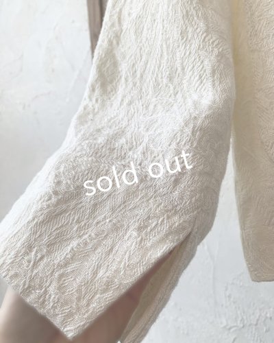 画像10: PERRY/jacquard scallop jacket・white