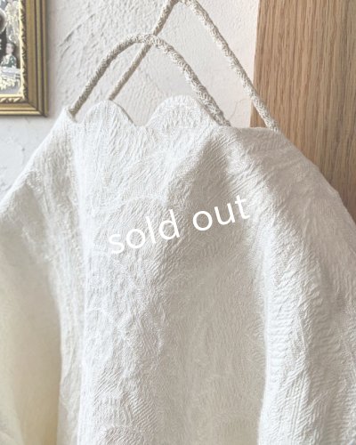 画像11: PERRY/jacquard scallop jacket・white