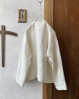 画像6: PERRY/jacquard scallop jacket・white