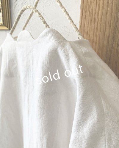 画像8: PERRY/Linen scallop coat・white