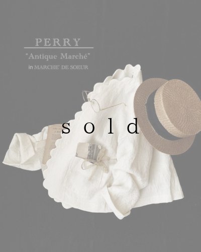 画像2: PERRY/jacquard scallop jacket・white