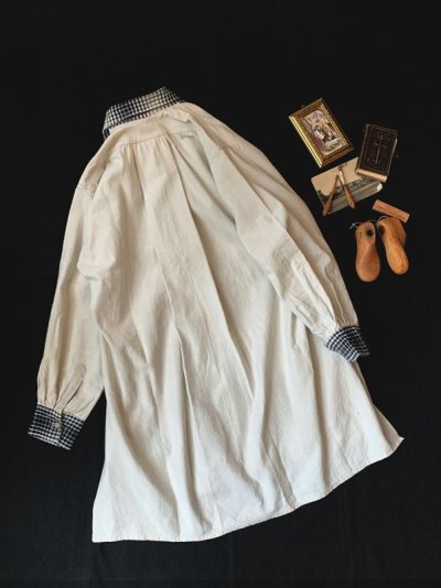 画像10: antique/アンティークピュアリネンスモッグチュニック