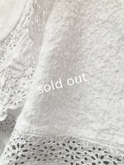 画像7: antique/子供用アンティークコットンピケマント