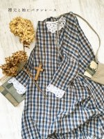 画像2: MARCHE' DE SOEUR／フレンチワンピース・ブルーチェック (2)