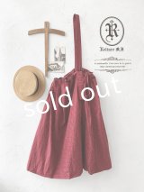 Reliure／ワンショルダースカート・赤チェック