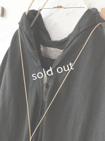 画像4: HALLELUJAH／Robe de femme de chambre 小間使いローブ衿付・black