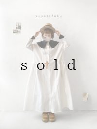 【SALE】kosatofuku／ラウンドカラーワンピース