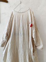 画像2: MARCHE' DE SOEUR／シンプルワンピース・ベージュチェック (2)