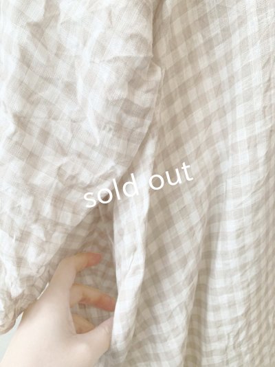 画像5: MARCHE' DE SOEUR／シンプルワンピース・ベージュチェック