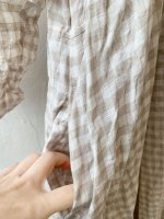 画像7: MARCHE' DE SOEUR／ギャザーワンピース・ベージュチェック (7)
