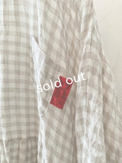 画像3: MARCHE' DE SOEUR／ギャザーワンピース・ベージュチェック